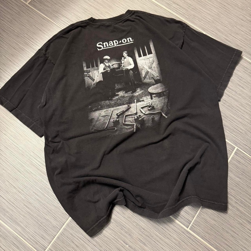 Vintage 90s Snap-on Tools Old school mechanic Workshop T-shirt